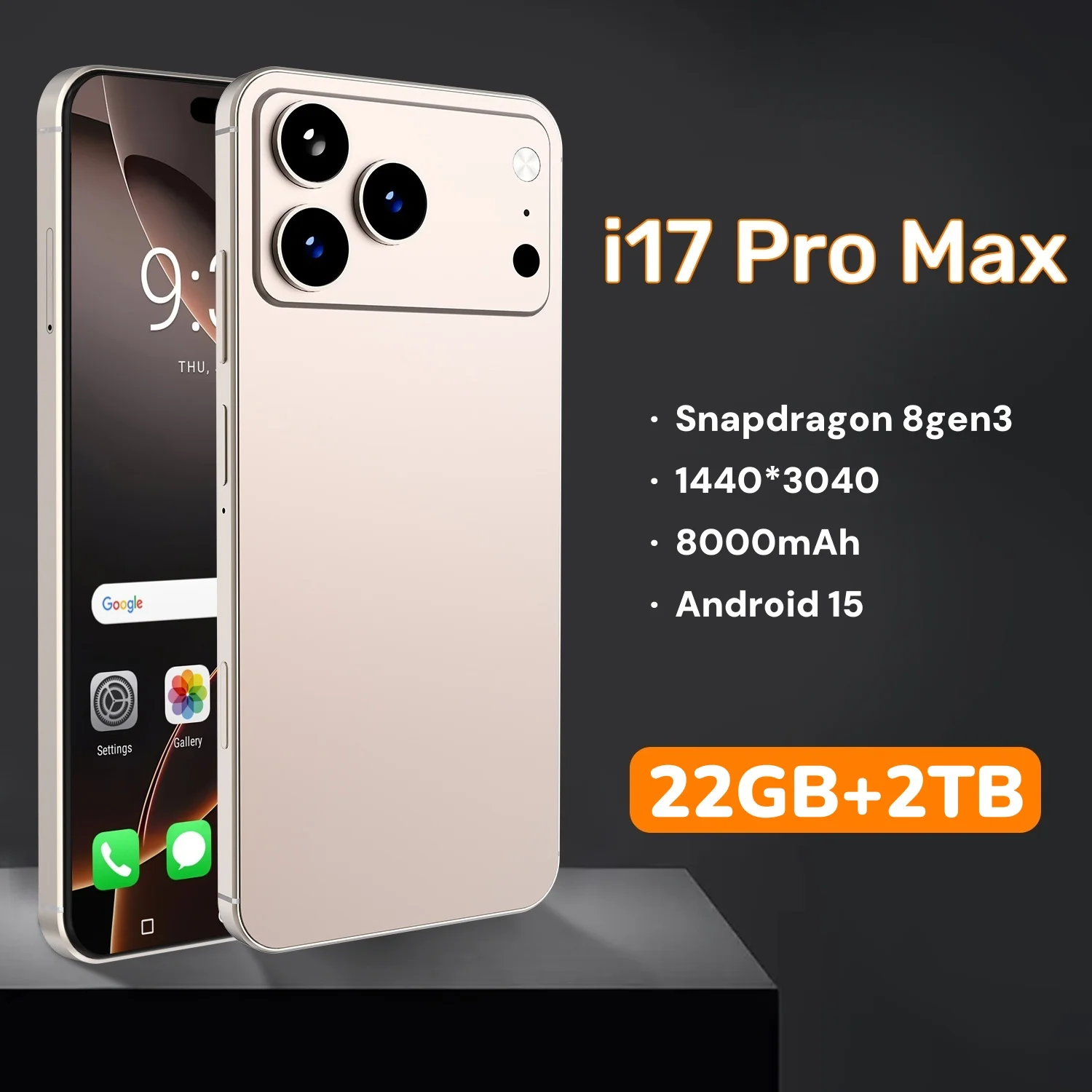 

HOT 2025 new XS17 Pro max original intelligent 5G dual card dual standby Android 15 Global Version system 8000mAh battery