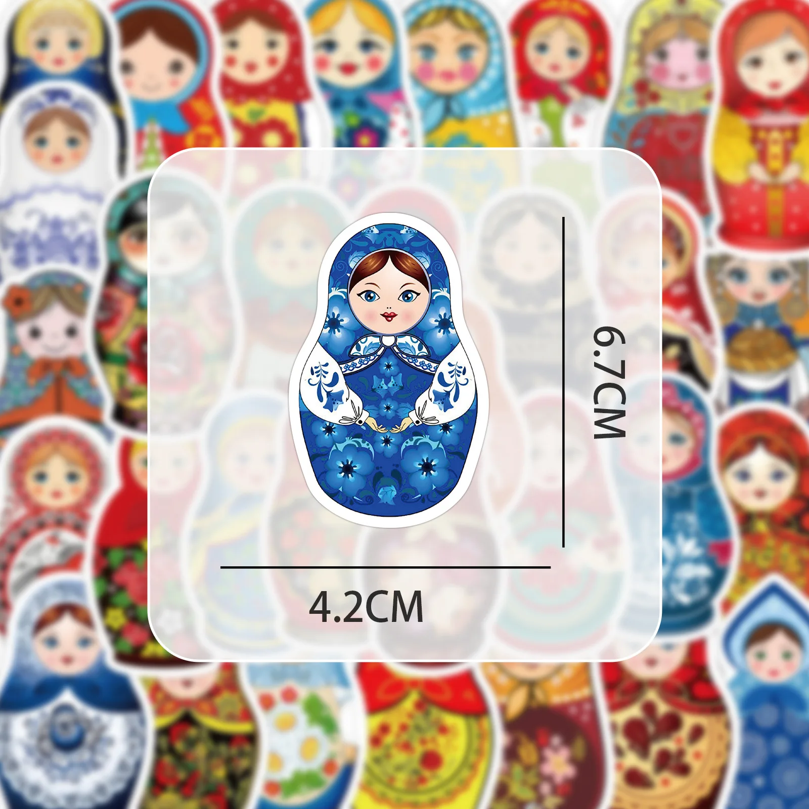 10/30/50Pcs Cartoon Russian doll Stickers Decal For Snowboard Laptop Luggage Car Fridge DIY Styling Vinyl Home Decor Pegatina