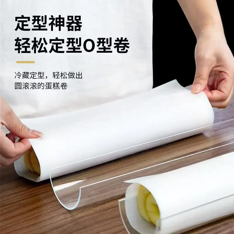 U-Shaped Cake Roll Setter Reusable Acrylic Mold for Swiss Roll Baking and Dessert Shaping Tool,2pcs