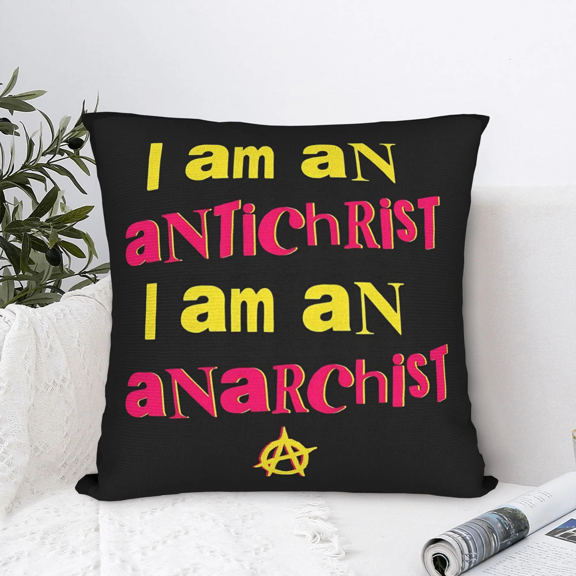 Sex Pistols Anarchist Pillow Case  Graphic Pillow Cover Morden Pillowcases For Wedding Party Home Decor