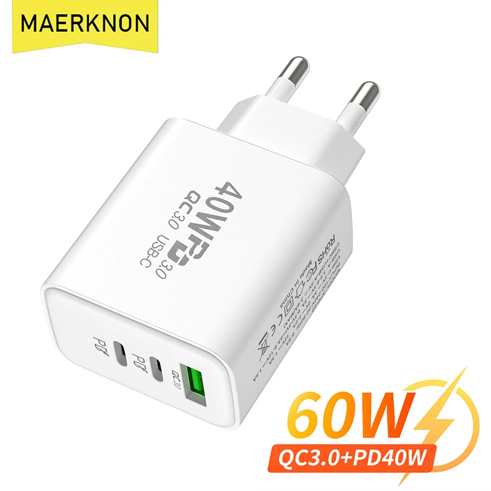 

PD 40W USB C Charger Fast Charging QC 3.0 Type C Mobile Phone Charger For Iphone 13 14 15 Pro Max Xiaomi 12 13 Huawei Samsung