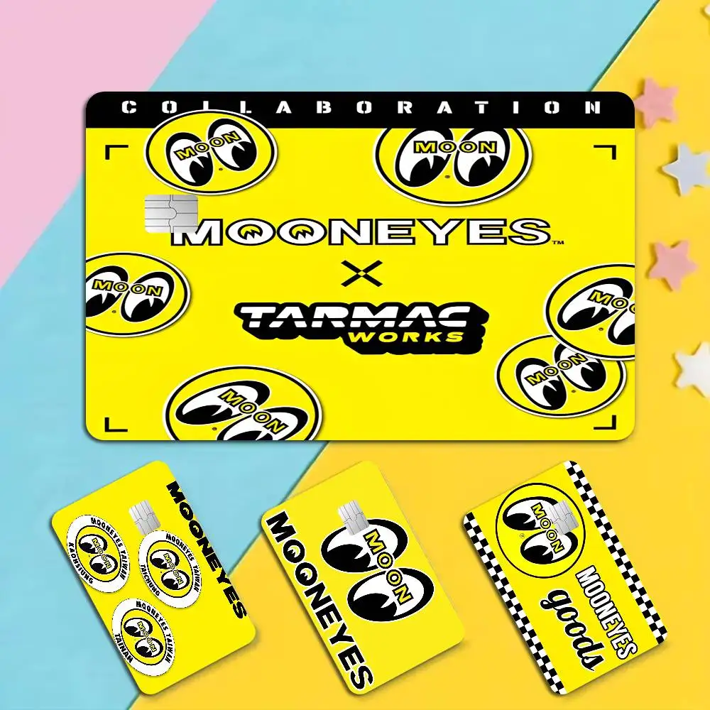 Mooneyes Amine Game Film Cover Sticker Case for Small Chip Credit Debit Card Front Side