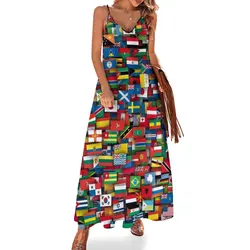 Flags of all countries of the world Sleeveless Dress party dresses woman Dress women