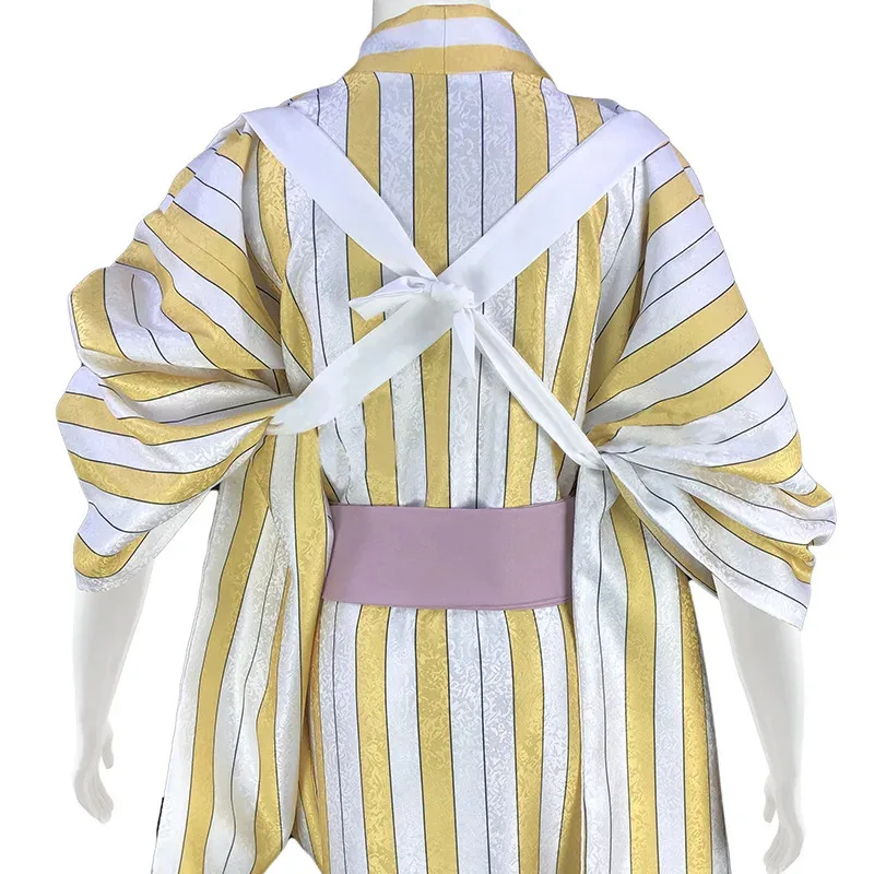 Anime Wano Country Vinsmoke Sanji Cosplay Men Kimono for Halloween Party Costume Wig New eo]5