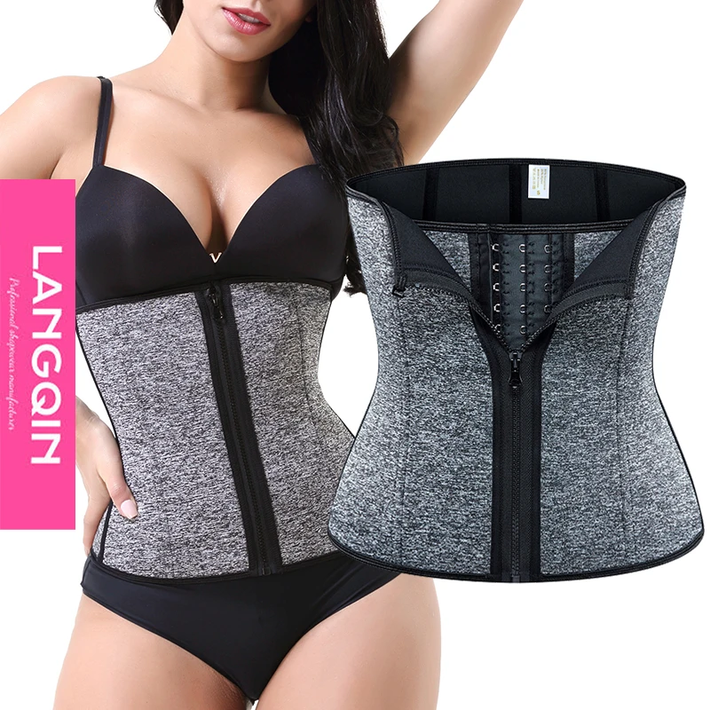 

Женский корсет-пояс Langqin для коррекции фигуры, дышащий, с сильной утяжкой, для контроля живота, из неопрена