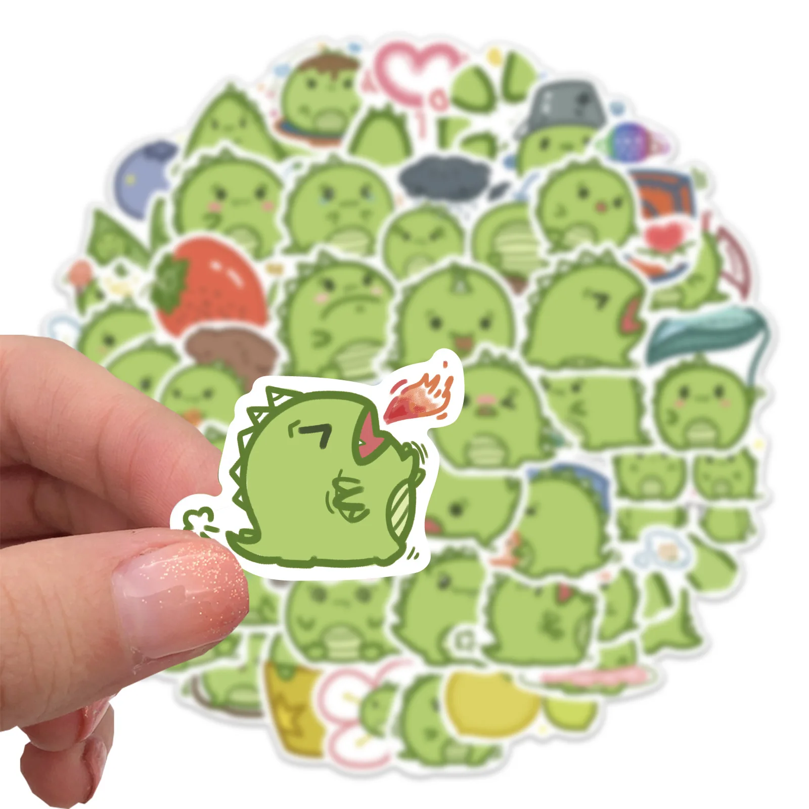 10/30/50pcs Original Hand-painted Cartoon Dinosaur Graffiti Sticker Kawaii Cute Art Aeshtetic Animal Diy Laptop Decal Sticker