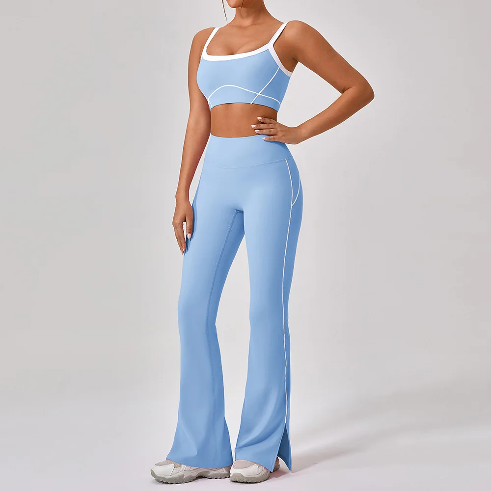 1/2 Piece Workout Suit Sports Bra Yoga Pant Gym Set Fitness Tracksuit Activewear