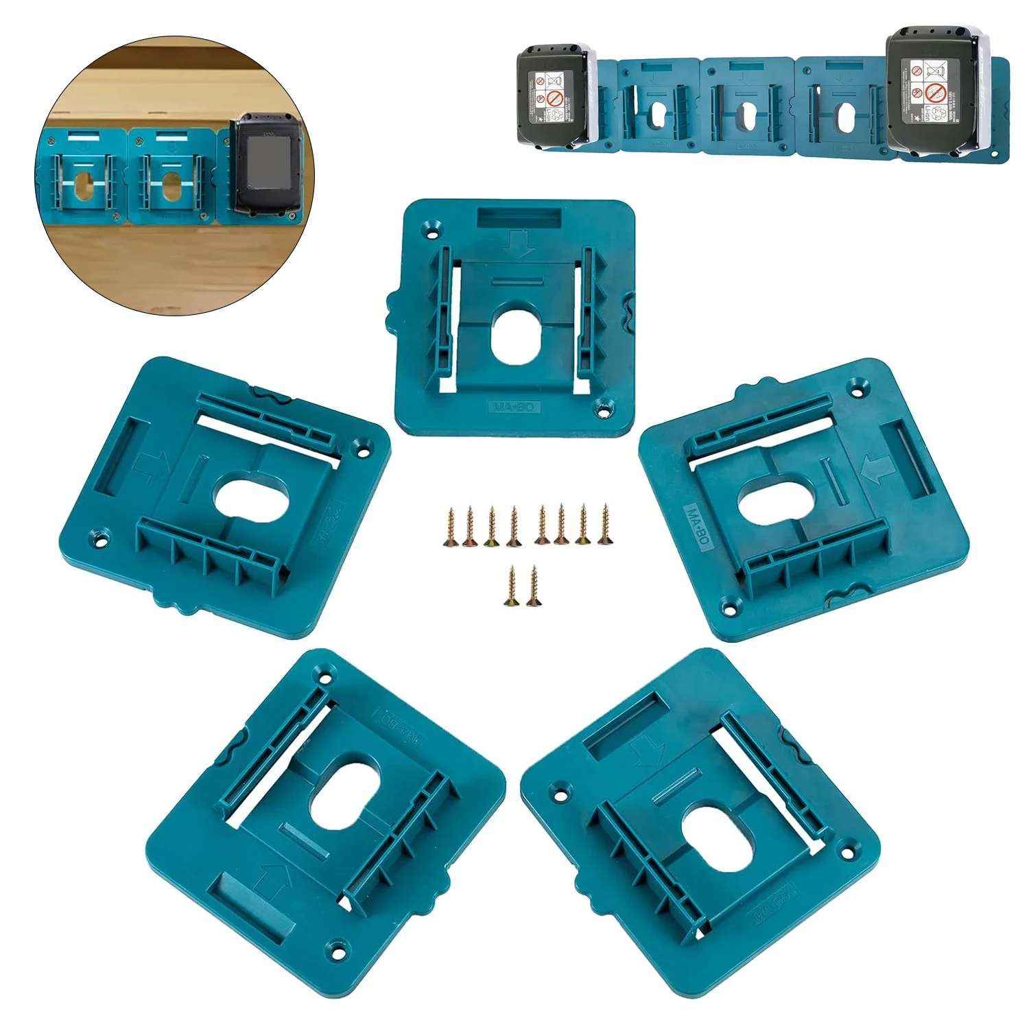 

NEW Upgraded Battery Storage Rack for Makita 14.4-18V Li-ion Battery Tools Machine Holder Storage Rack Wall Mount Bracket Fixing