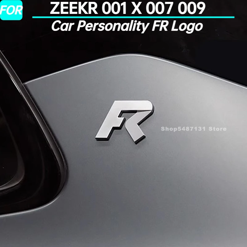 Car Personality FR Logo Modification ABS Rear Logo Body Sticker for ZEEKR 001 X 007 009 Exterior Accessories 2021 2022 2023-2025