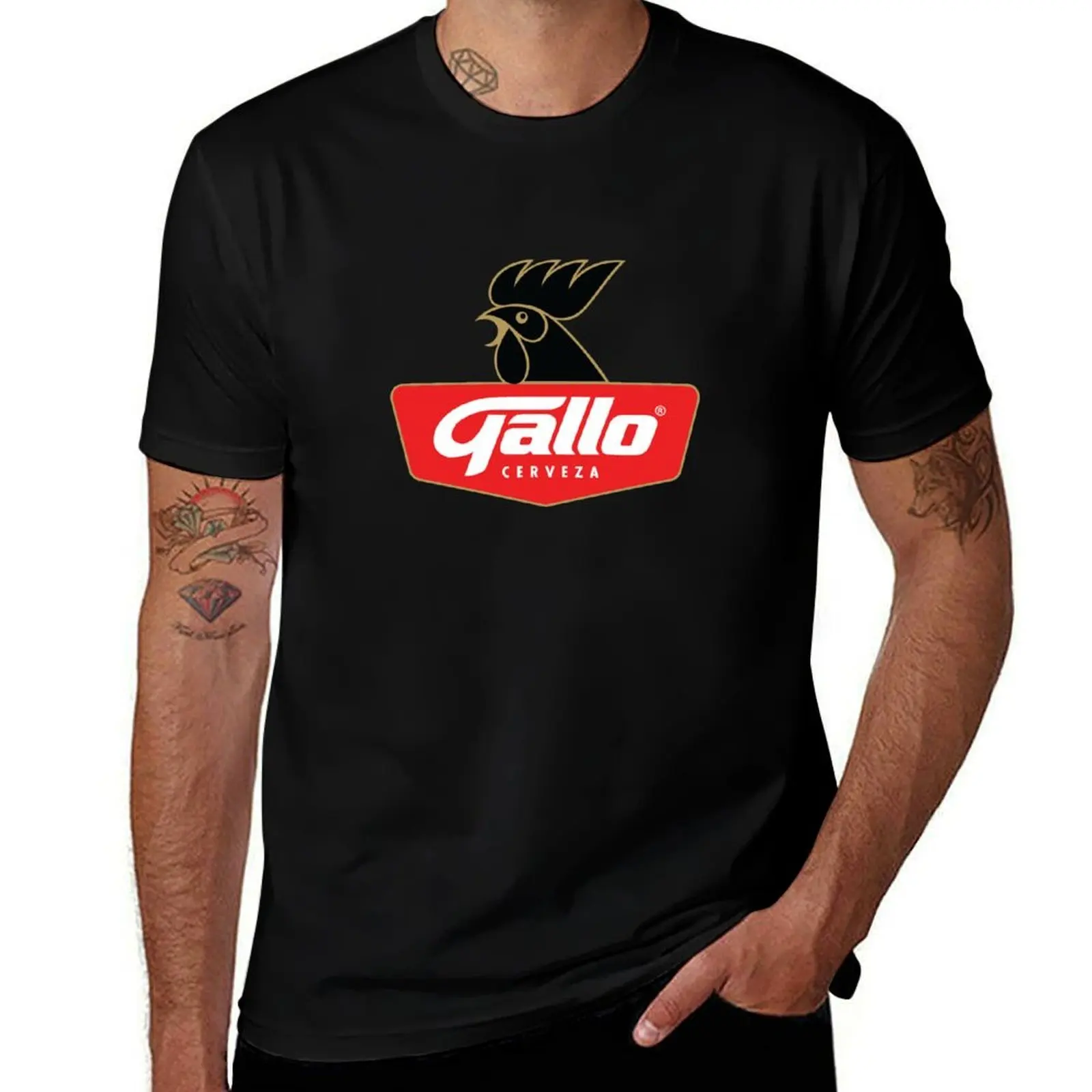 Cerveza Gallo - Guatemala Beer chapin T-Shirt All Match Print Short Sleeve Top T-Shirt