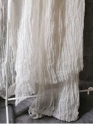 Mesh Fabric for Dress Scarf Clothing Designer Wholesale Cloth Apparel Sewing By Meters Diy Hemp Cotton Material