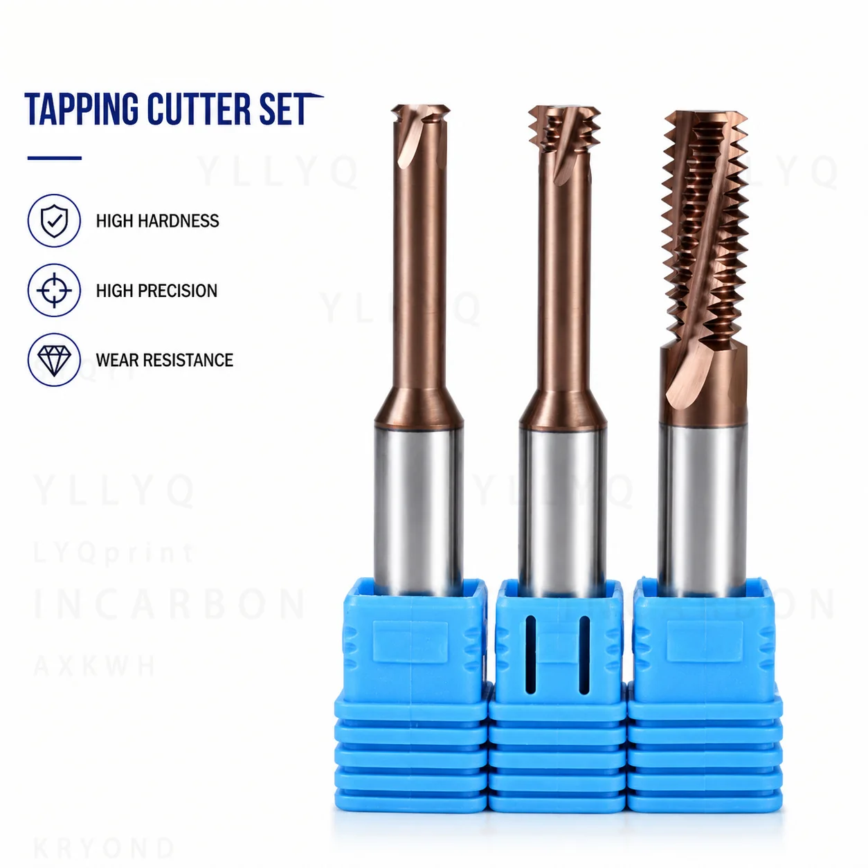 1 Tooth Tungsten Carbide Thread Milling Cutter 65 Degree CNC Aluminum Machining Tool M1.2-M8 Single Flute Mill
