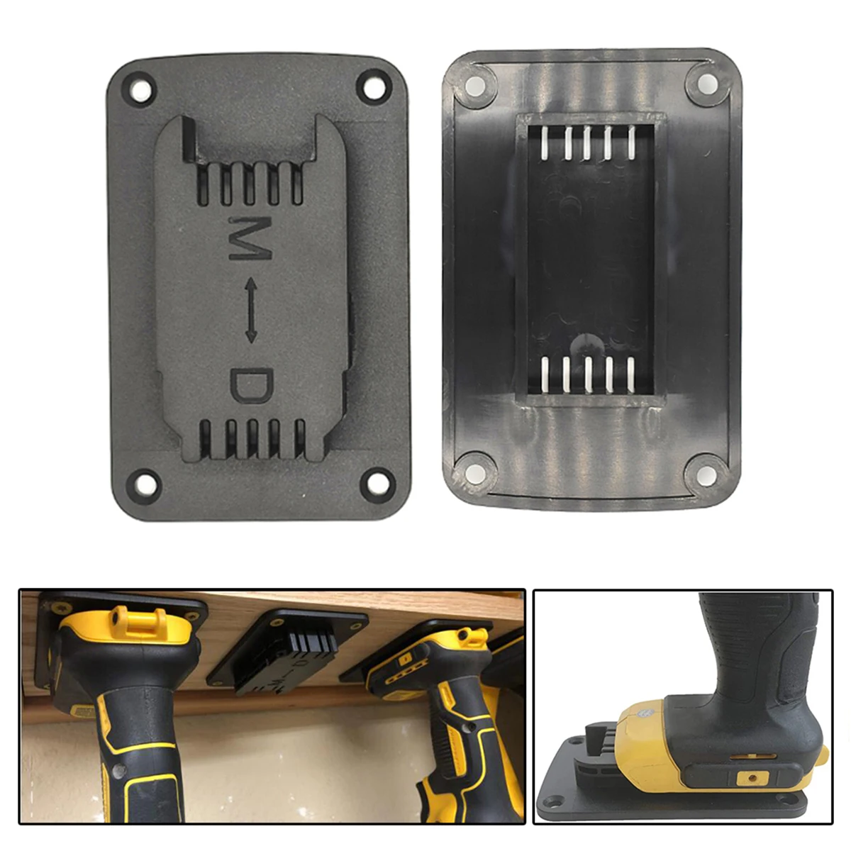 5PCS 2-in-1 Tool Mount for Dewalt 20V 12V Drill Holder Fit for Milwaukee Tool Holder Hanger Mechine Storage Rack