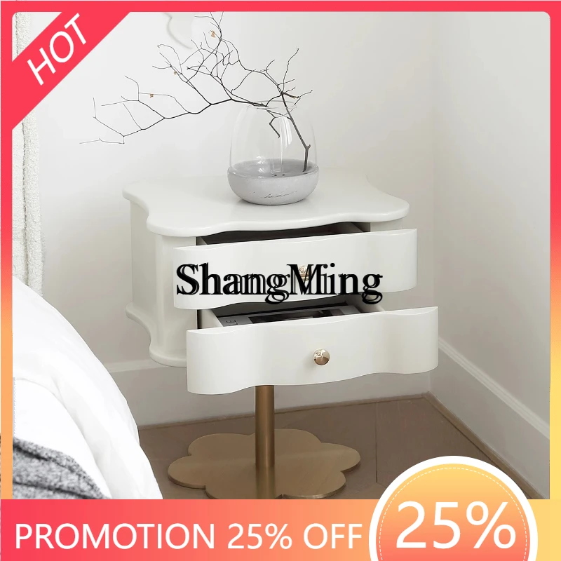 

SM new light luxury home simple modern storage rack bedroom small bedside cabinet