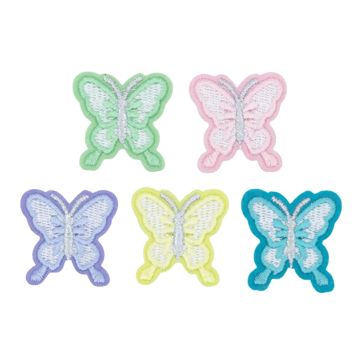 Colorful Multi-colored Butterfly Embroidered Clothes Cloth Sticker, Computer Embroidery Accessories DIY Clothing Hole Repair