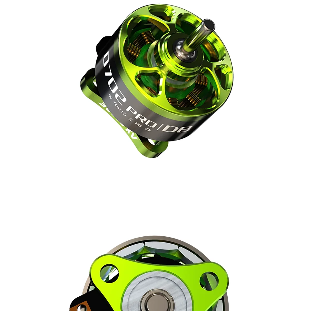 VCI 0702PRO-DB 23000kv/27000kv/30000kv Bürstenloser Motor, fluoreszierend grün, Doppelkugellager, geringer Widerstand, kratzfest – Detail 5