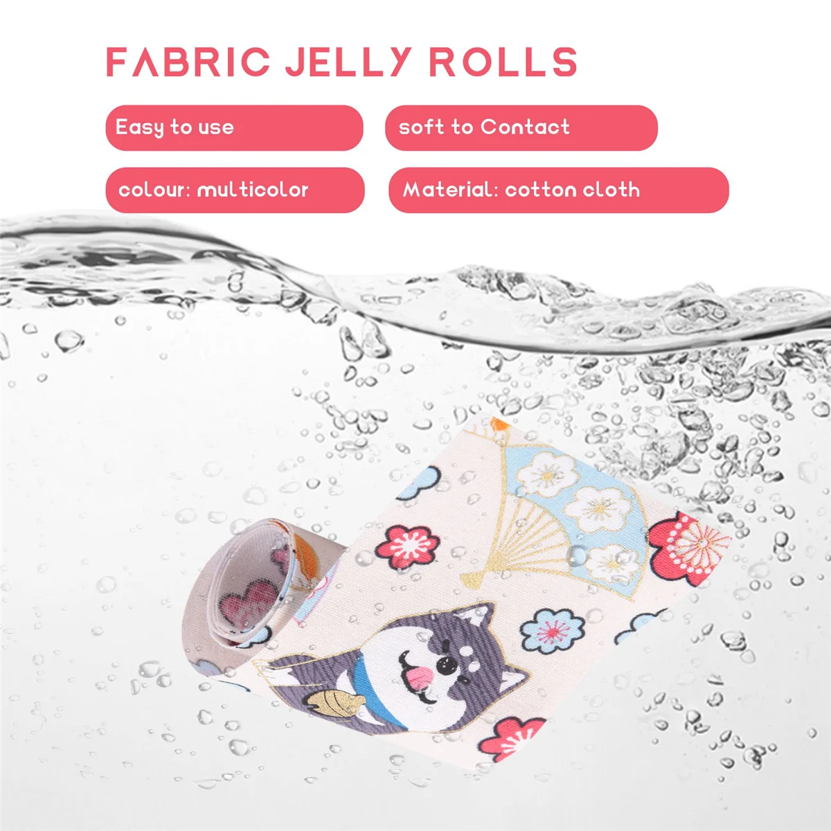 【قطرة السعر!】40 قطعة من شرائط خياطة اللحف المصنوعة من نسيج القطن اللامع DIY للخياطة والحرف اليدوية من القماش لوازم المرقعة 6.5 × 50 سم