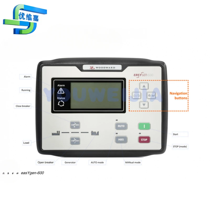EASYGEN-600 WOODWARD Single machine automation of generator set controller +J1939+RS485+USB