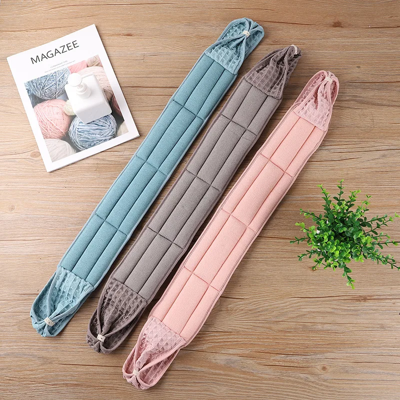 1pc Body Sponge Back Brush Bath Towel Scrubber Rubbing Back Peeling Massage Belt Extended Skin Clean Brushes Bathing Accessories