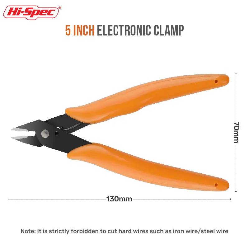 Hi-Spec Pliers Electrician Cut Wire Cable Cutters Cutting Side Snips Flush Pliers Diagonal Nipper Multi Functional Hand Tools