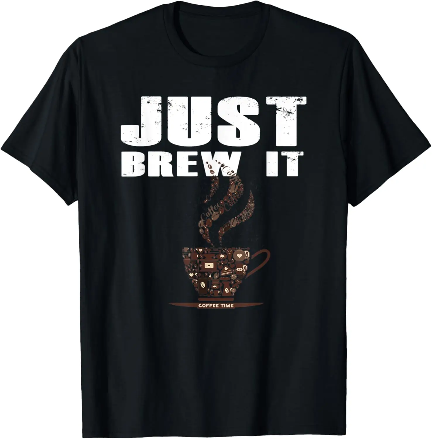 تي شيرت Brew it تحفيز القهوة لمحبي Java
