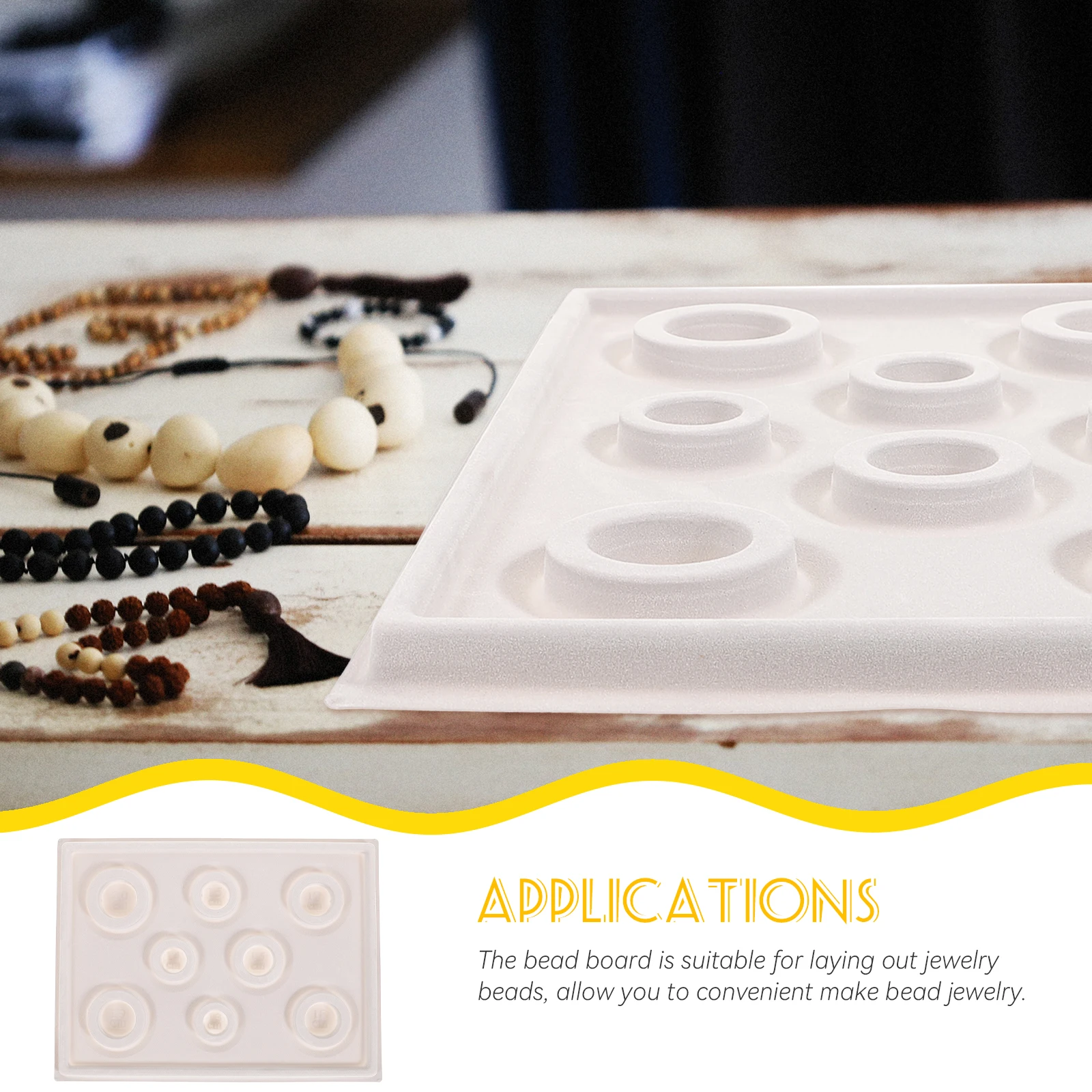 

Bead Jewelry Design Board Jewelry Making Bead Board Bracelet Design Plate Craft Tool Plastic Durable Easy Practical