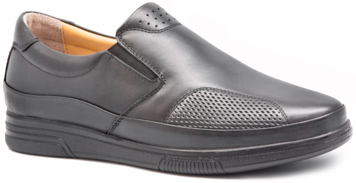 

Gedikpasali Pnt 158429 Black 2022 Summer Men 'S Shoes Real Cow Leather Elevator Business Office Bağsız Daily Casual User Comfort
