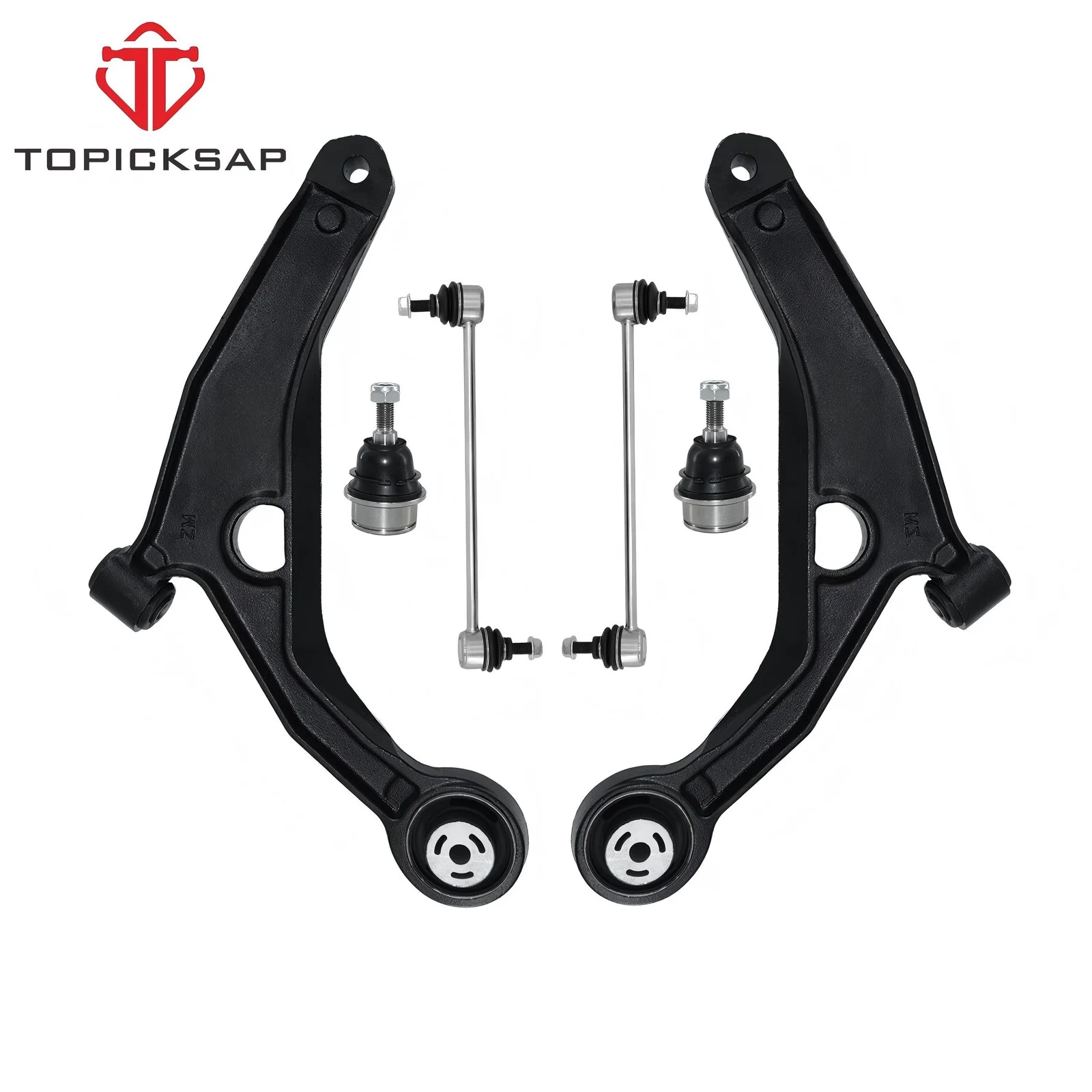 TOPICKSAP 6pcs Front Lower Control Arm Ball Joint and Sway Bar Link Kit for Chrysler 200 Sebring Dodge Avenger 2007-2014 FWD