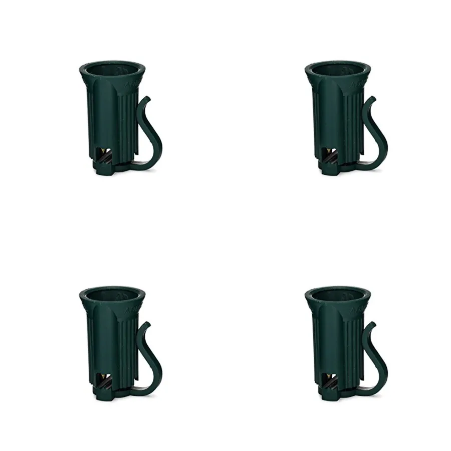 

Holiday Lighting Outlet SPT-1 C9 Replacement Socket - 100 Pack, Green, Easy to Install, Durable, Indoor and Outdoor Christmas L