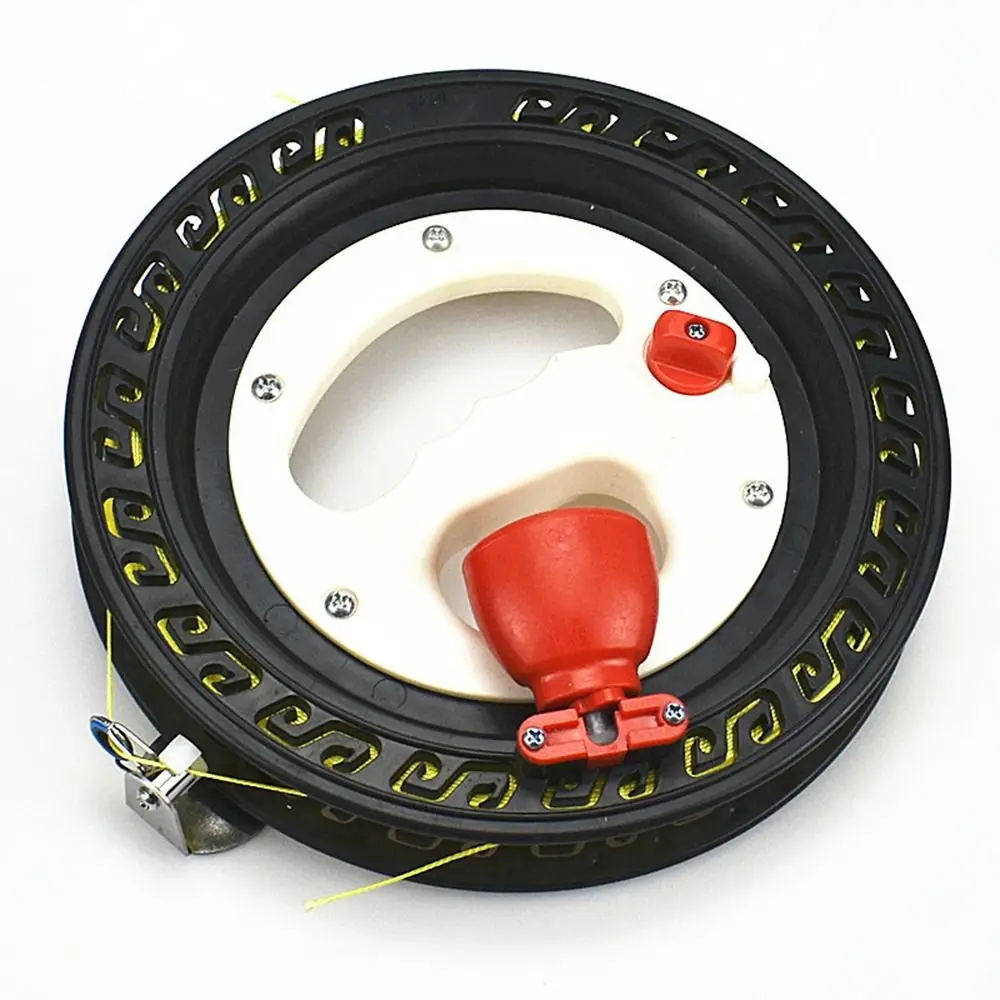 紐付きグリップ カイトリール ロックハンドルツール付き ストリングスプール 20/22cm ラウンド ブルー カイトラインワインダー