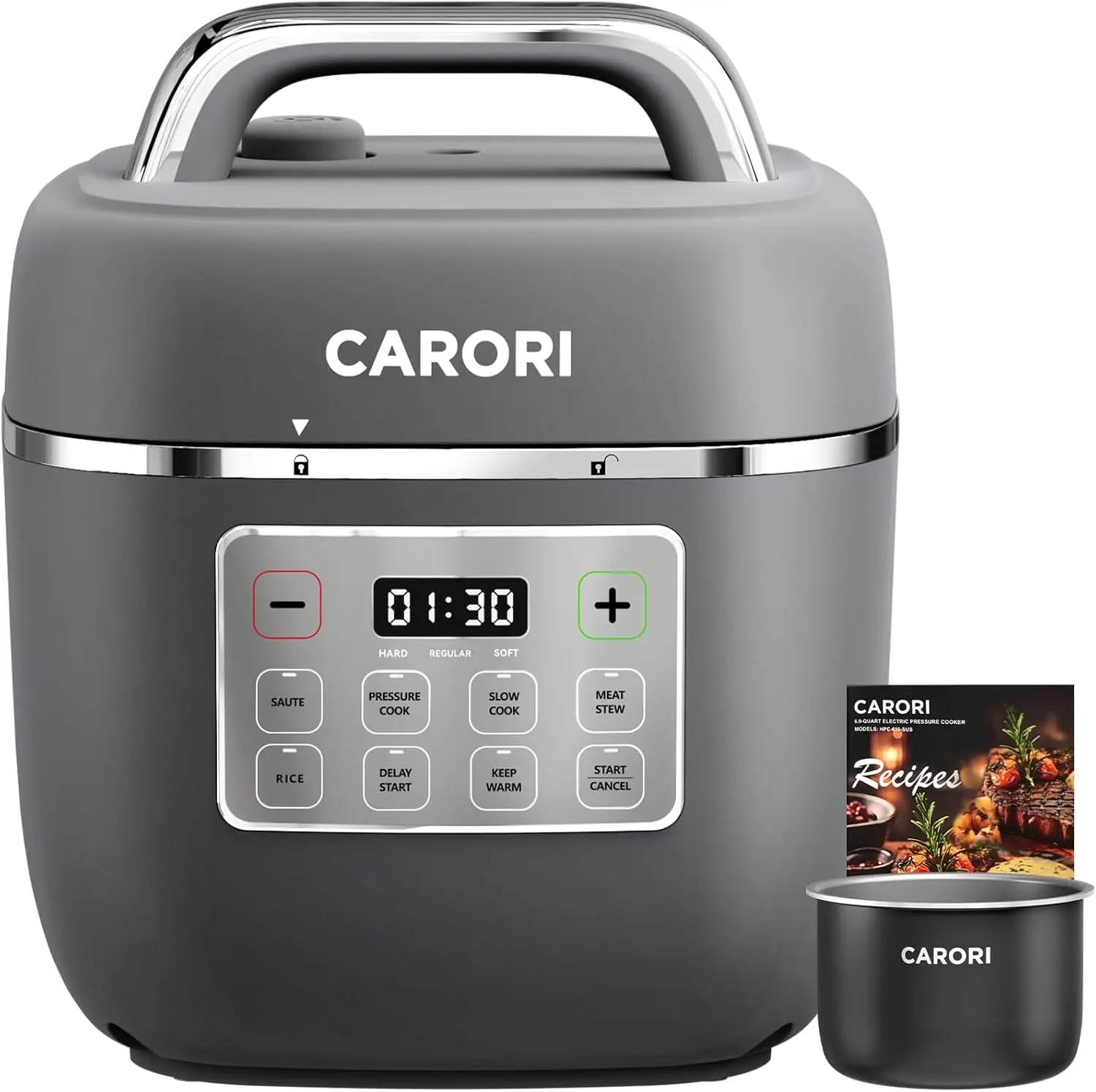 

Электрическая скороварка 3QT, 8-функциональная компактная мультиварка с керамической кастрюлей с антипригарным покрытием для соутов, скороварки, медленного приготовления