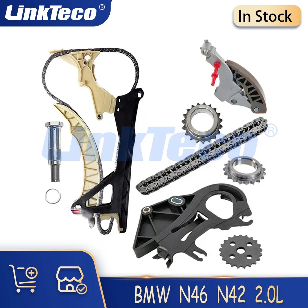 

Engine Parts Timing Chain With Oil Pump Kit Fit 2.0 L N46 N42 l4 GAS For BMW E81 E87 118i 318i 320i 520i X1 X3 E90 E91 E46 2.0L