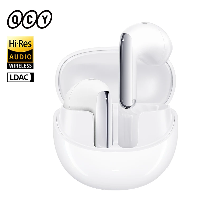 QCY AilyBuds Pro+ Wireless Earbuds Adaptive ANC Bluetooth 5.3 Earphones LDAC Hi-Res Audio Multipoint Connection IPX5 Headphones