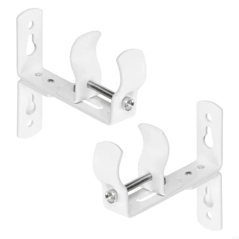 Adjustable Length Metal Bracket Stainless Steel Texture for Various Window Size X3UC