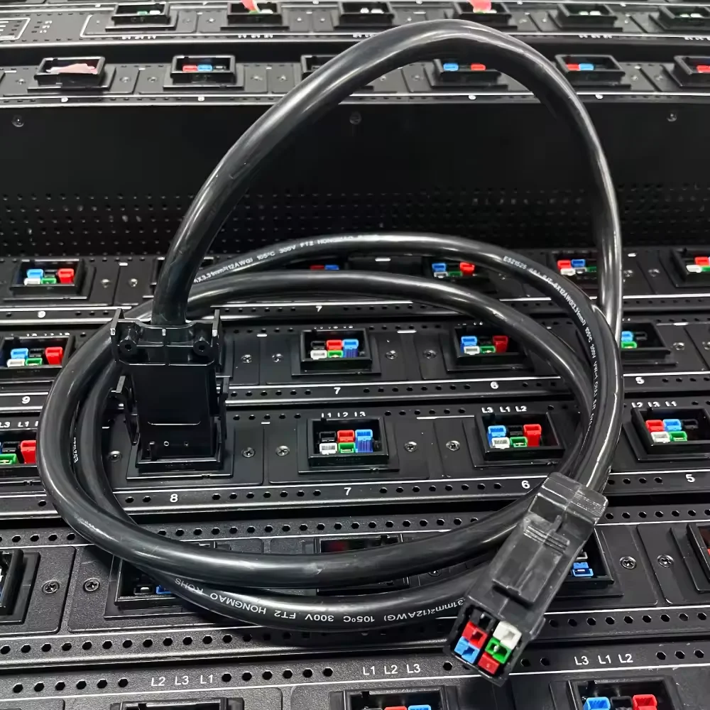 كابل طاقة لوحدة توزيع الطاقة ، تمديد الحبل ، m ، PA33 إلى PA34 ، S21 T21 W ، AC 12AWG ، 4Cores