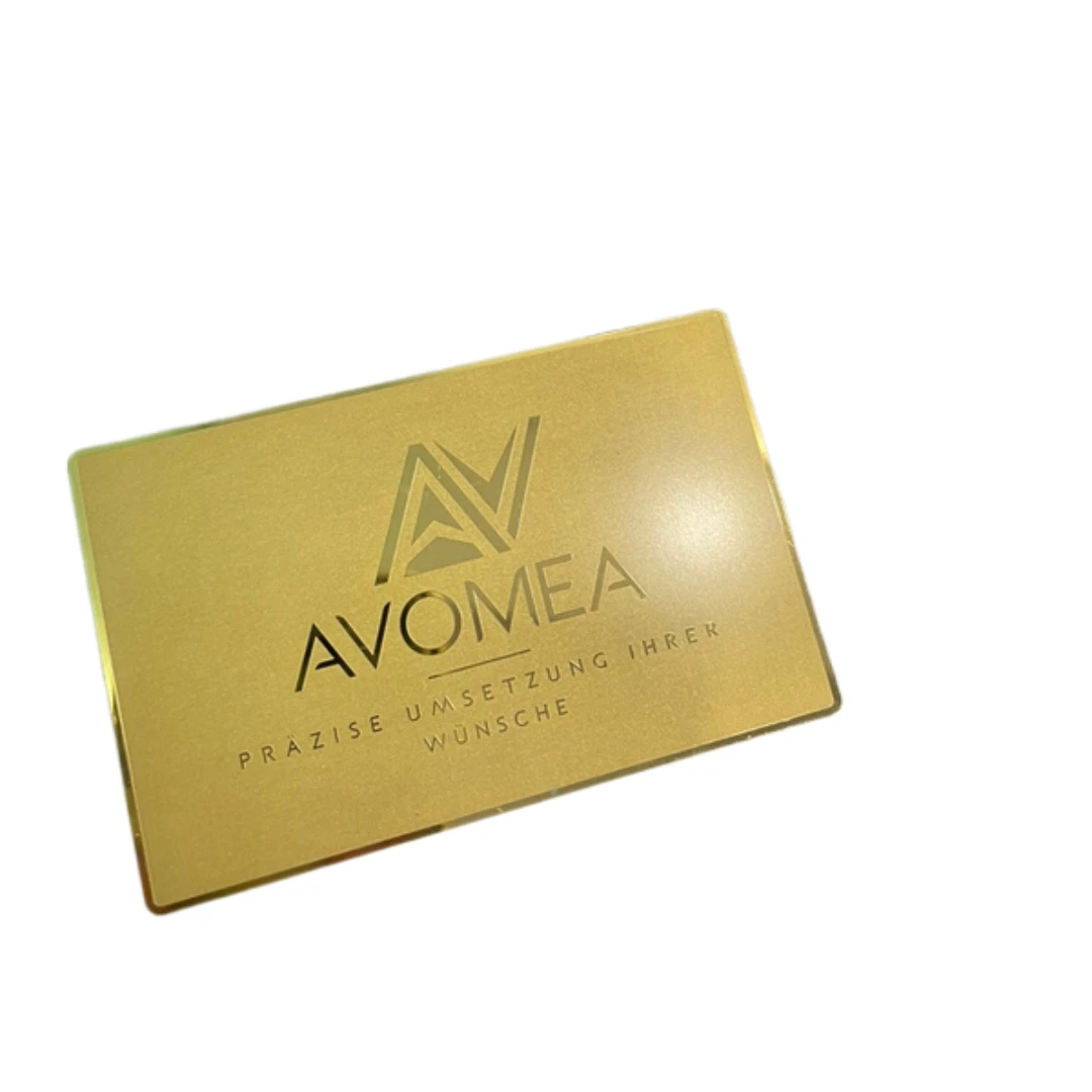 Customized inquiry Metal Business Card Engraved Platinum Cheap Custom Magnetic Stripe Membership Visiting Metal Business Card