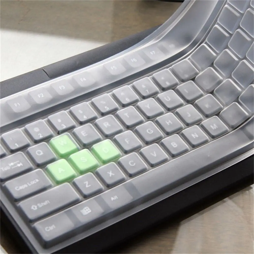 1Pcs Universal Waterproof Silicone Desktop Computer Keyboard Cover Clear Skin Protector Film Shell Dust-Proof Protective Film