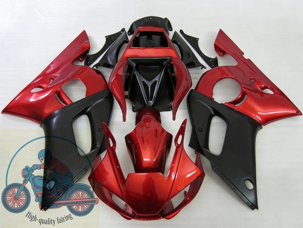 High quality Fairings Kit Fit for YAMAHA R6 1998 1999 2000 2001 2002 98 99 00 01 02 Bodywork Set Custom Red Black