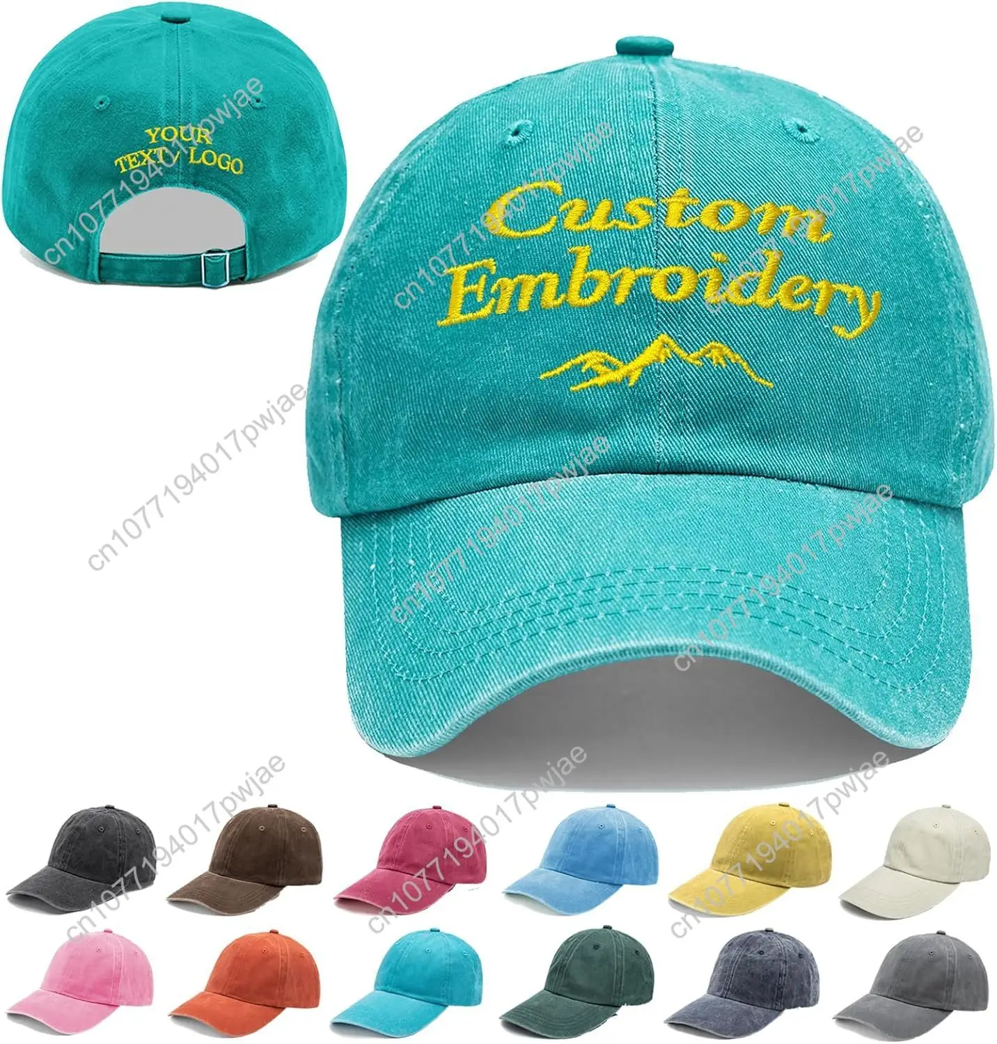 Benutzerdefinierte bestickte Hüte, personalisierte bestickte Baseballkappen. Fügen Sie Ihr Logo ein Textgeschenk für Männer und Frauen hinzu