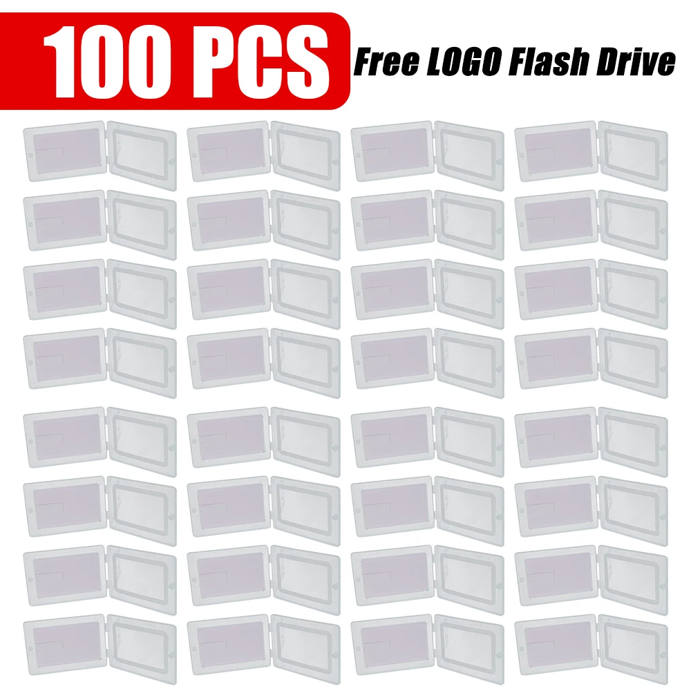 

100pcs/lot Cle USB Flash Drive2.0 Master Card Pen Drive Real Capacity 4GB 8GB 16GB 32GB 64G Memory Stick Bank Credit Card U Disk