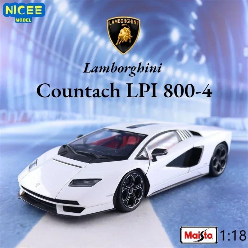 

Maisto 1:18 Lamborghini Countach LPI 800-4 sports car Diecast Car Metal Alloy Model Car Children's toys collection gifts B804