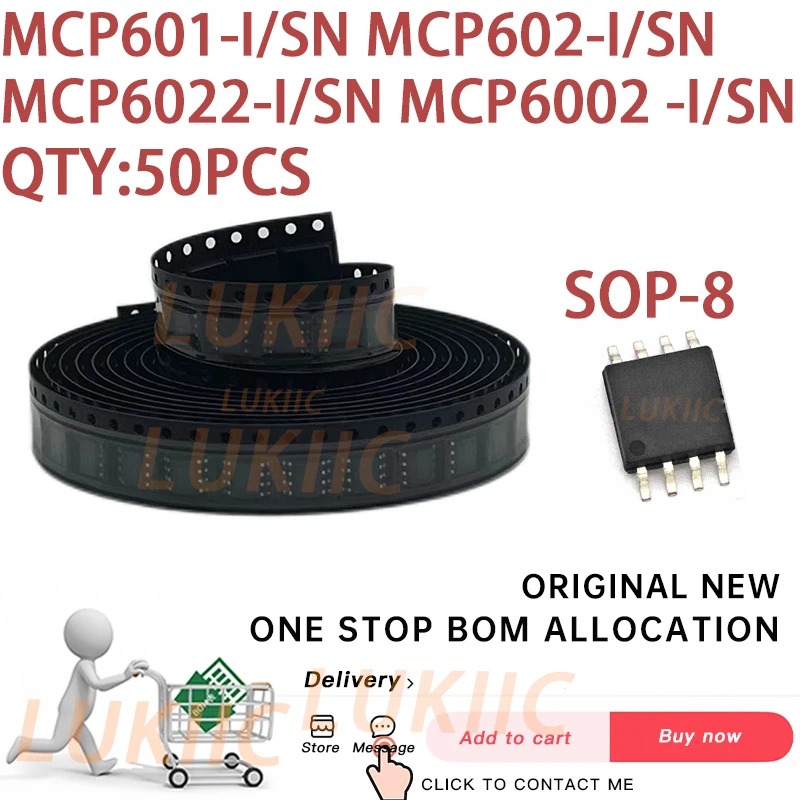 (10-50PCS)100% New MCP601 602 6022 6002 -I/SN