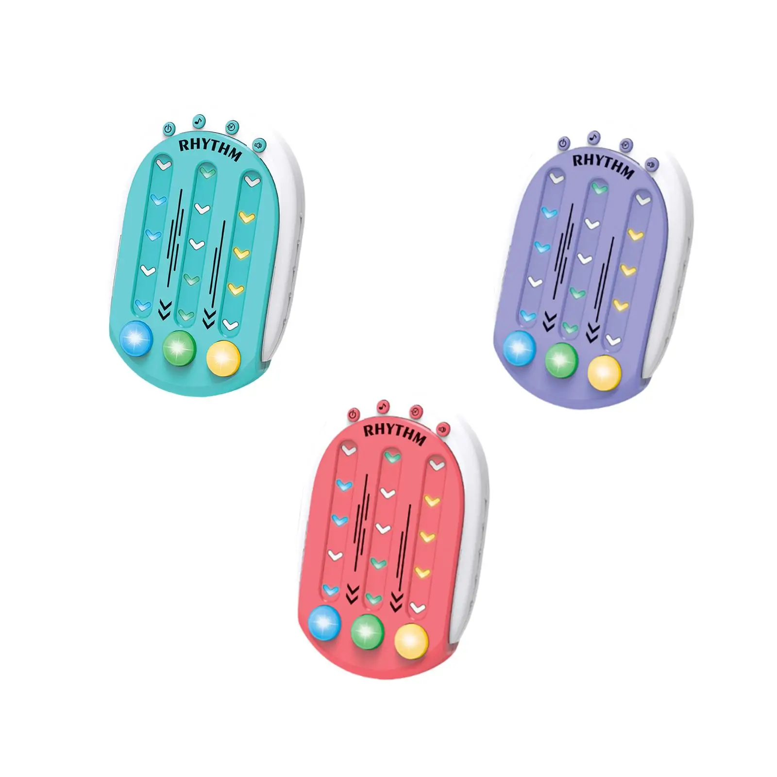 

Rhythm Button Game with Music & Light Music Games Handheld Puzzle Game Machine Quick Push Game for Kids Boys Girls Children Gift