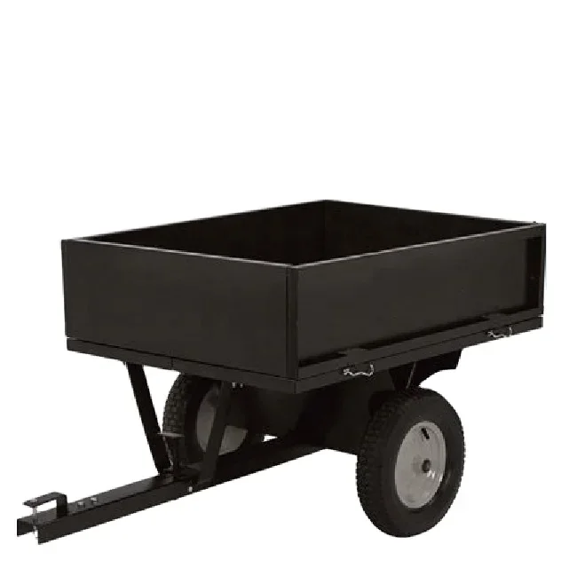 HEAVY LOAD best price hot sale DUMP CART Garden Trailer car towing trailer with low MOQ