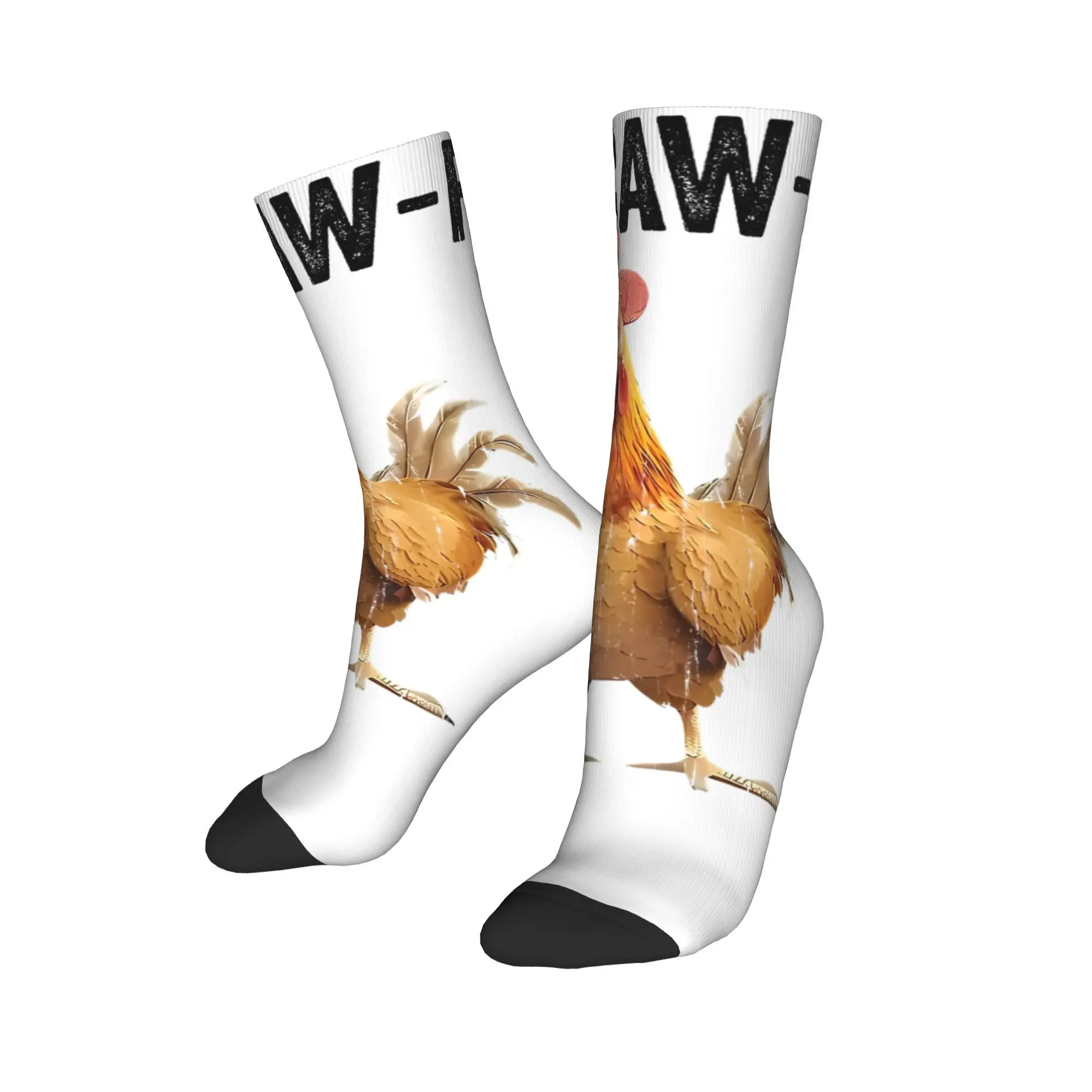 

Забавные носки F-Caw-F Chicken FCAWF для женщин и мужчин, дышащие и уютные носки для экипажа, впитывающие пот