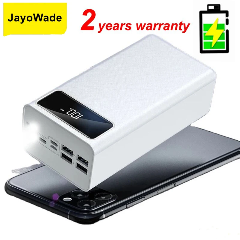 

JayoWade Large Capacity 50000MAH Mobile Power Bank Super Fast Charging With 4 USB Port and LED Digital Display PowerBank