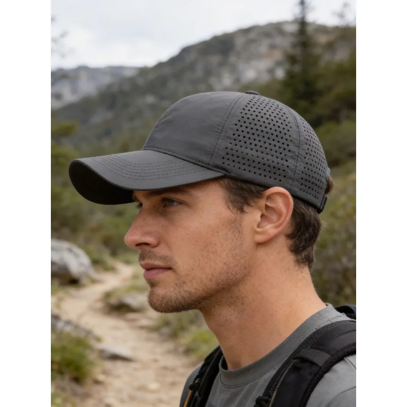 Schnell Trocknende Atmungsaktive Wanderkappen Leichte Baseballkappe Unisex Sonnenhut für Männer & Frauen Outdoor-Sport & Freizeitkleidung – Detail 3