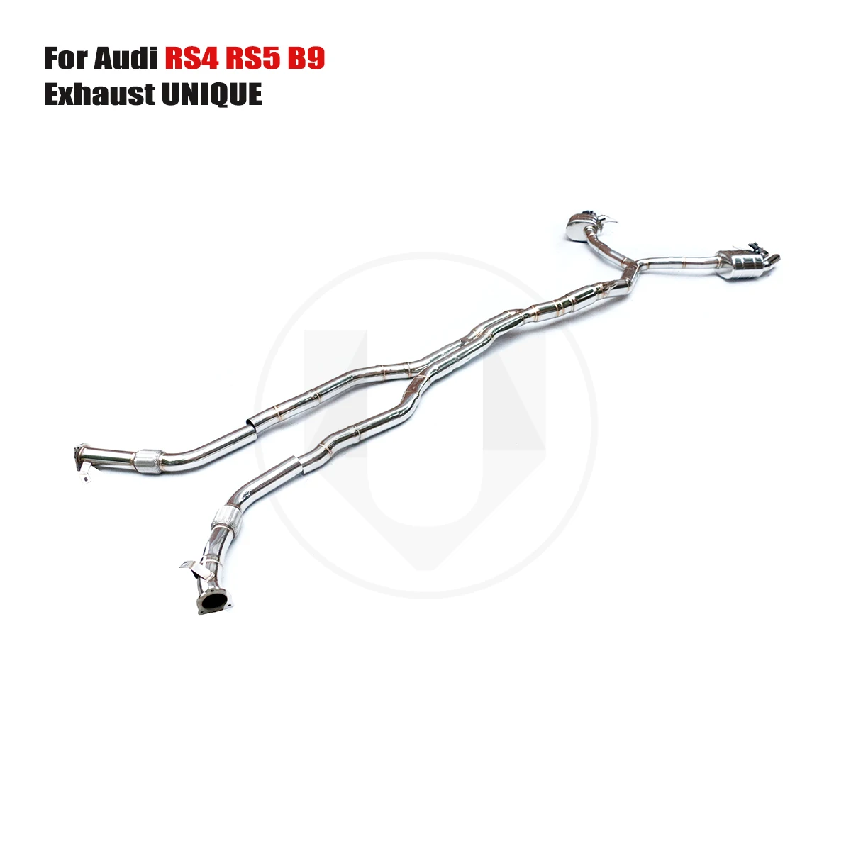 UNIQUE For Audi RS4 RS5 B9 performance valve exhaust system ss304 exhaust muffler