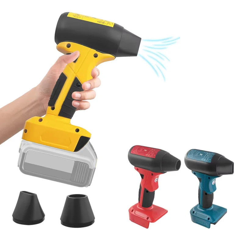 

Мини-вентилятор Jet Blower, портативный мощный турбовентилятор для Makita/Dewalt/Milwaukee/Bosch, беспроводной ручной вентилятор с литий-ионной батареей 18 В, 20 В