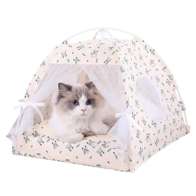 

Cat Tents For Indoor Cats Cat Cave Pet Play Tent Floral Pet Cave Nest Movable Dog Tent Bed For Indoor And Outdoor Small Medium